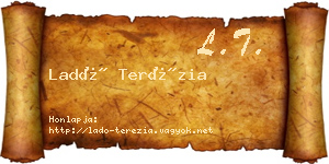 Ladó Terézia névjegykártya