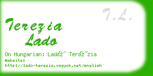 terezia lado business card